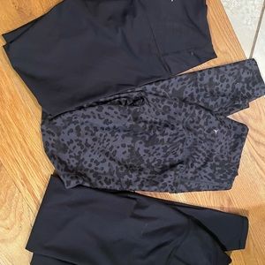 Three pair Old Navy power soft leggings NWOT
